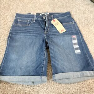 Levi's Blue Women's Bermuda Shorts
